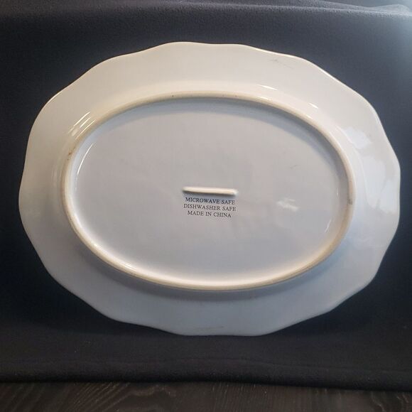 Lovely Ceramic Rooster Serving Platter - Picture 2 of 3